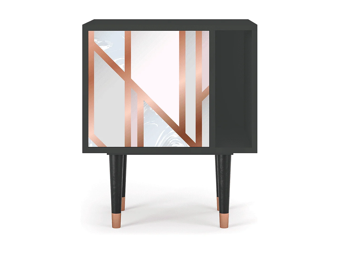 Nachttisch - 57х69х48 cm - S2 - Champagne Story, Anthrazit