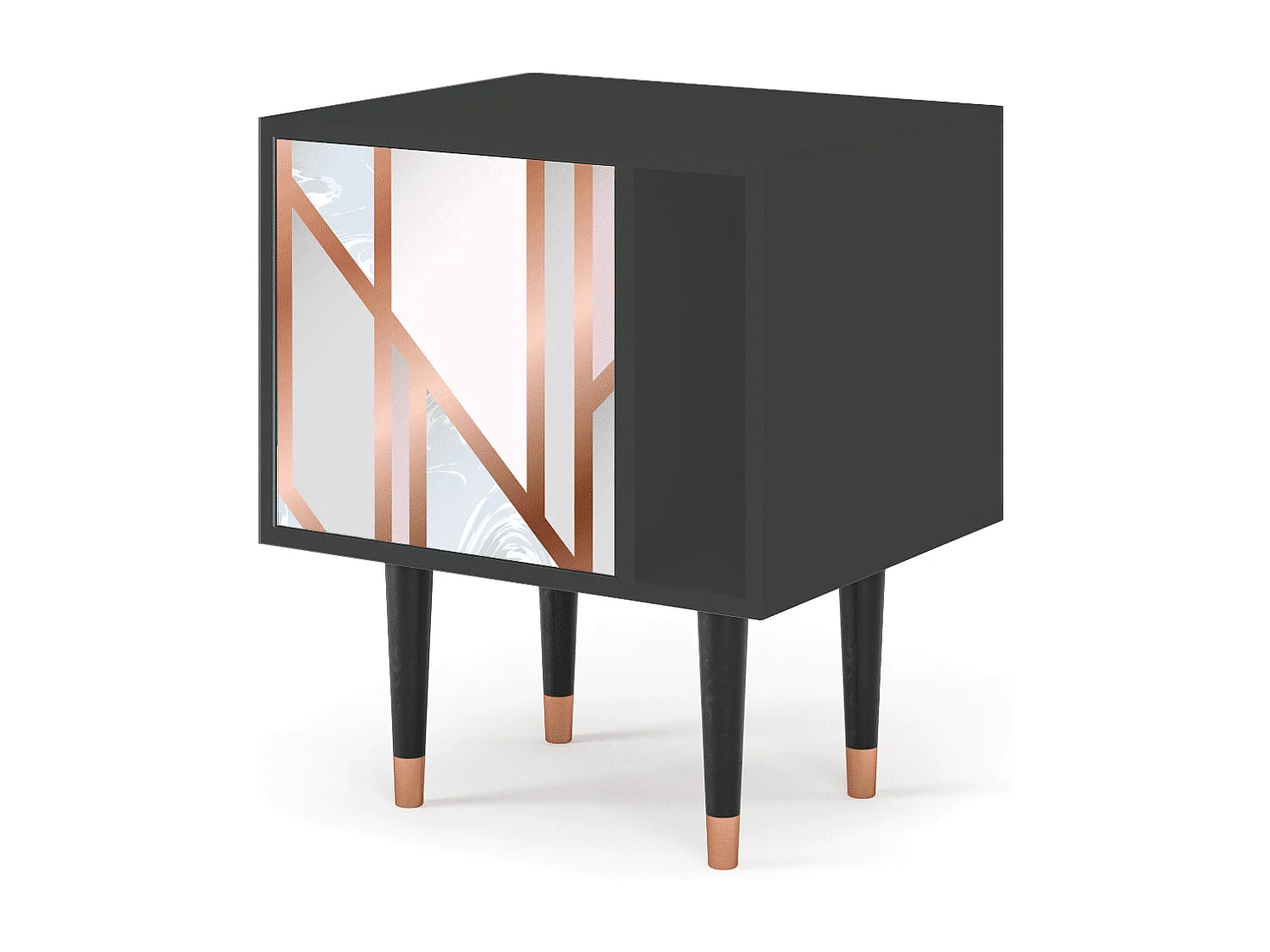 Nachttisch - 57х69х48 cm - S2 - Champagne Story, Anthrazit