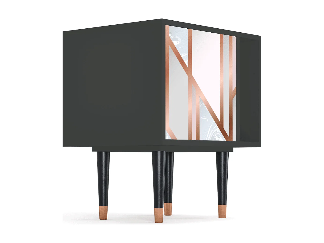 Nachttisch - 57х69х48 cm - S2 - Champagne Story, Anthrazit