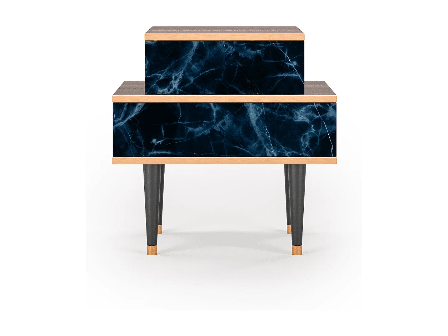 Table de nuit - 58х58х41 cm - NS1 - Deep Ocean, Noyer