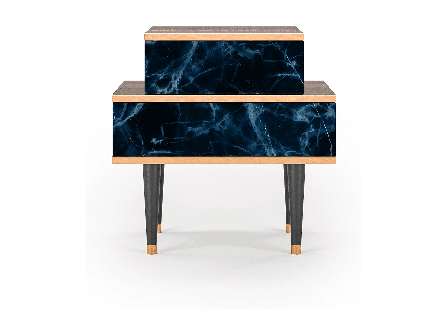 Table de nuit - 58х58х41 cm - NS1 - Deep Ocean, Noyer