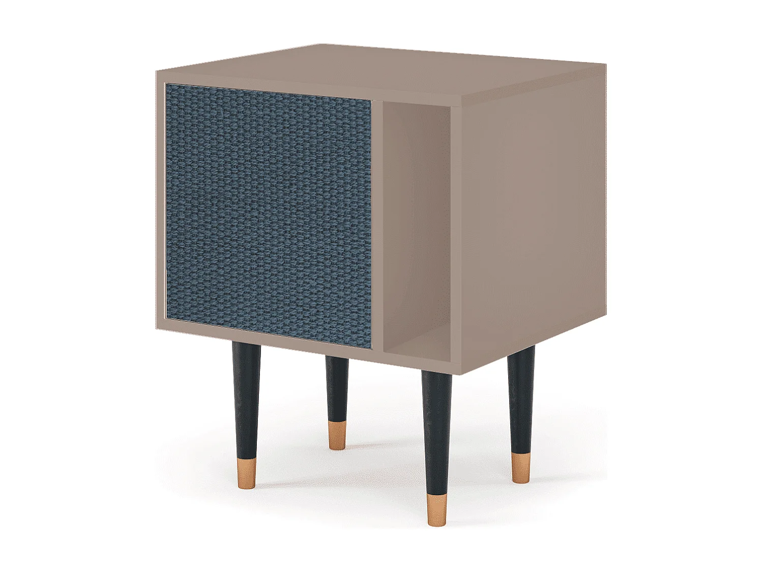 Stolik nocny - 57х69х48 cm - S2 - Knitted Pattern, Latte