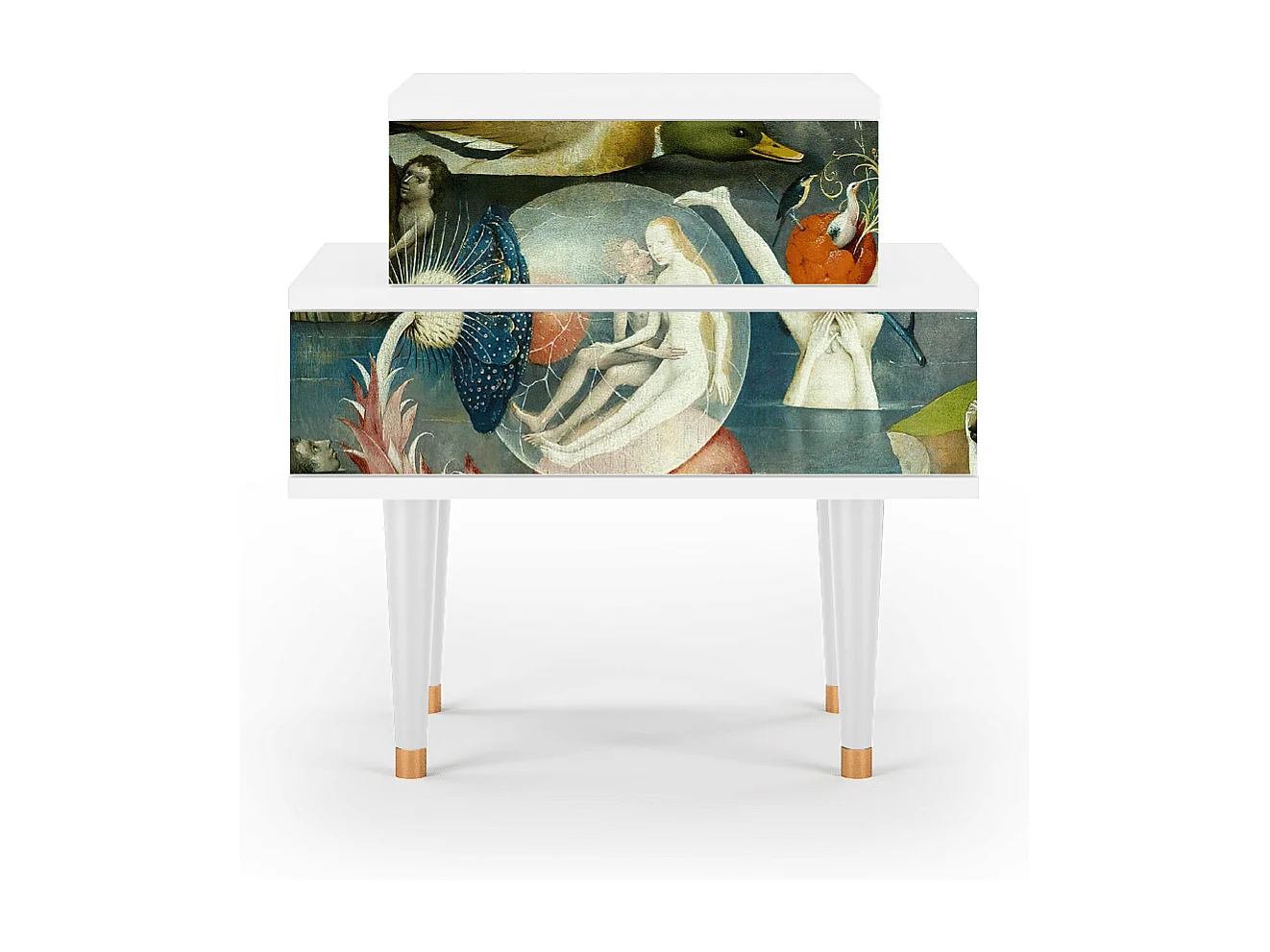 Table de nuit - 58х58х41 cm - NS1 - The Garden Of by Bosch, Blanc