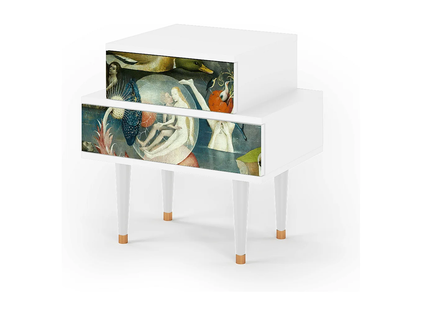 Table de nuit - 58х58х41 cm - NS1 - The Garden Of by Bosch, Blanc
