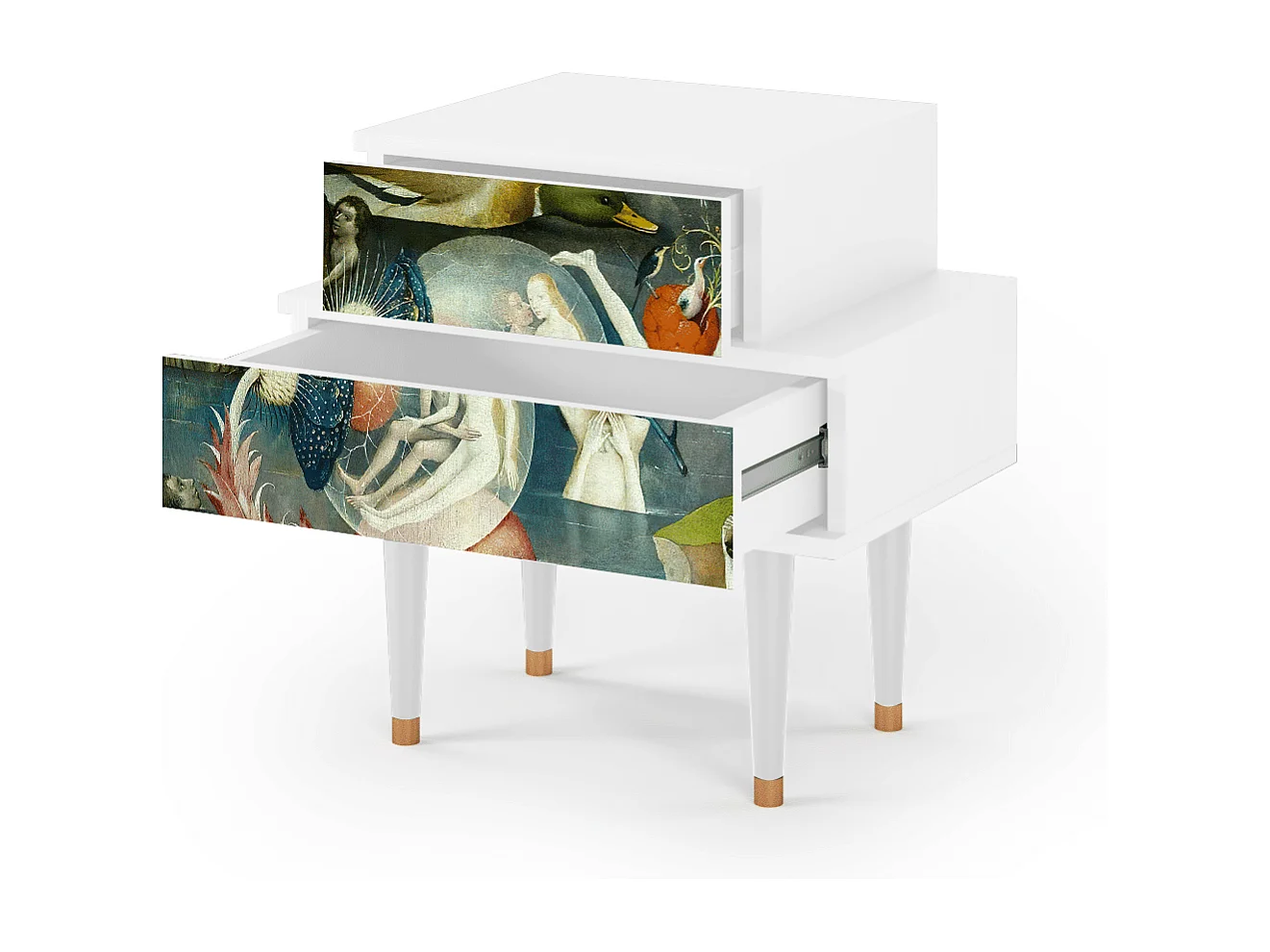 Table de nuit - 58х58х41 cm - NS1 - The Garden Of by Bosch, Blanc
