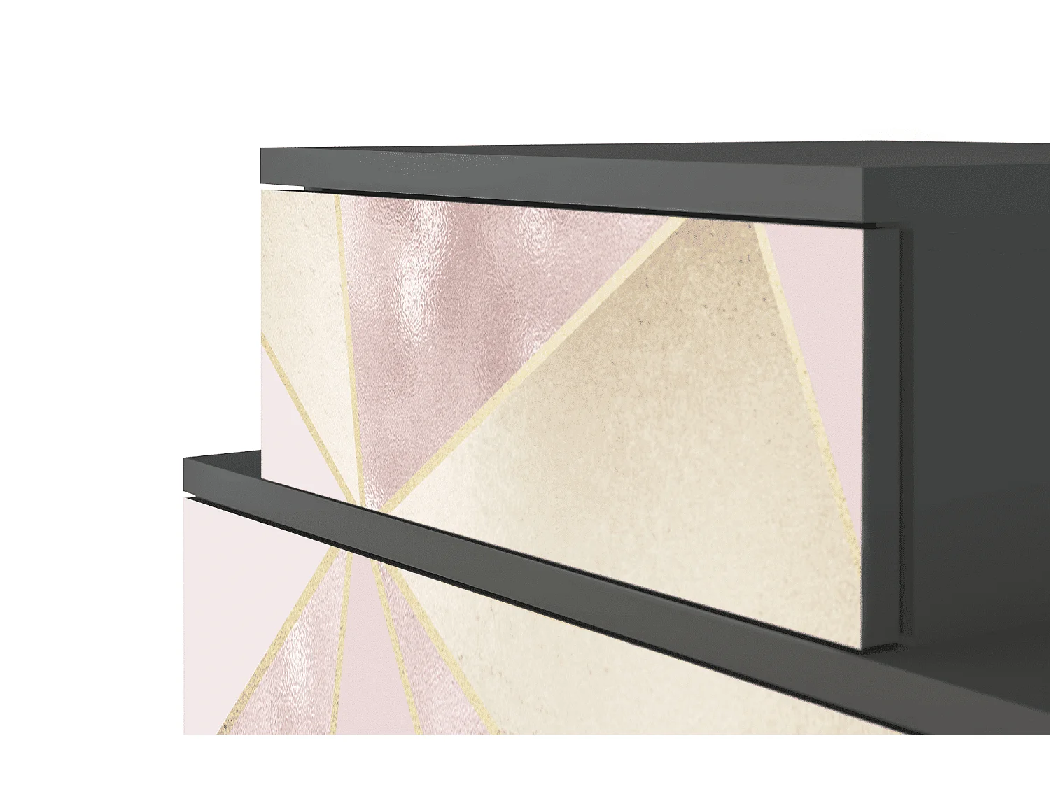 Stolik nocny - 58х58х41 cm - NS1 - Cosmopolitan Diva, Antracyt