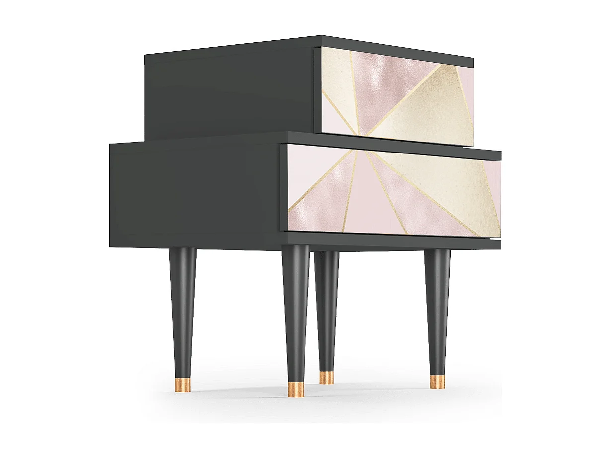 Table de nuit - 58х58х41 cm - NS1 - Cosmopolitan Diva, Anthracite