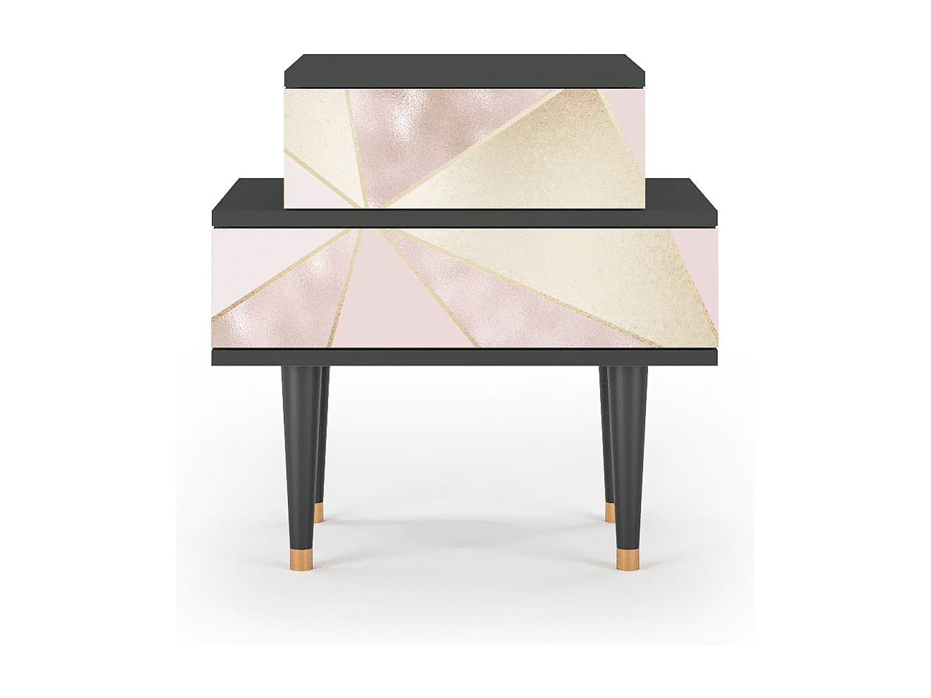 Stolik nocny - 58х58х41 cm - NS1 - Cosmopolitan Diva, Antracyt