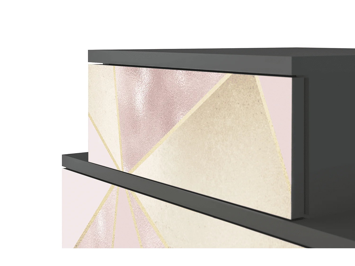 Stolik nocny - 58х58х41 cm - NS1 - Cosmopolitan Diva, Antracyt