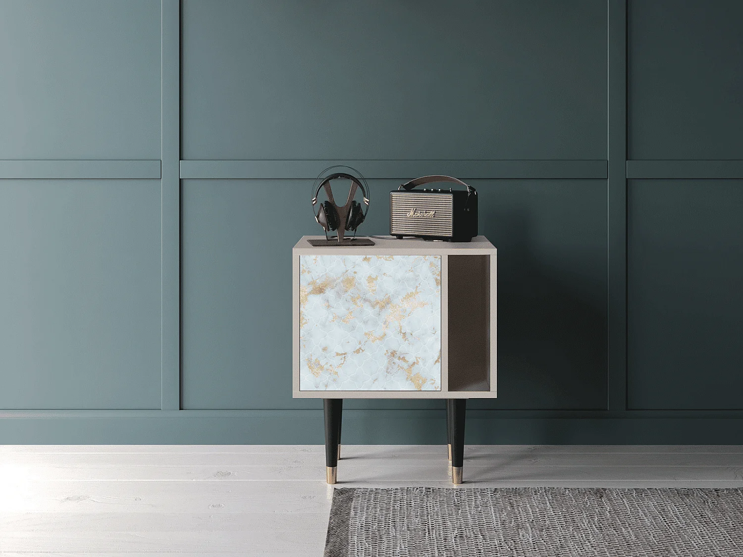 Table de nuit - 57х69х48 cm - S2 - Golden Waves, Sable