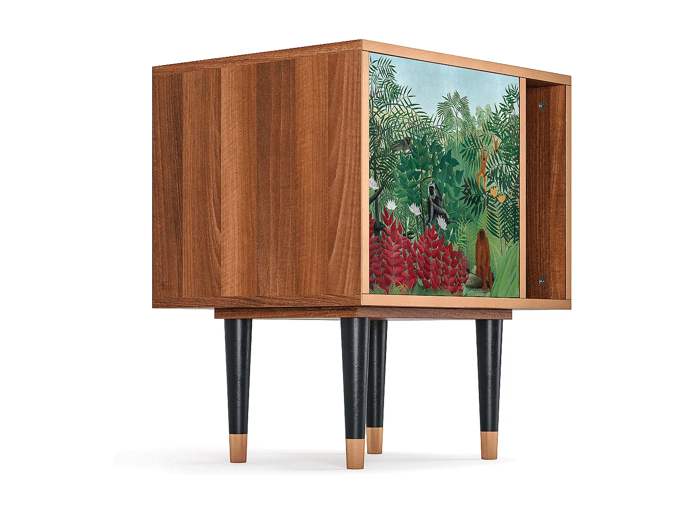 Table de nuit - 57х69х48 cm - S2 - Jungles in Paris, Noyer