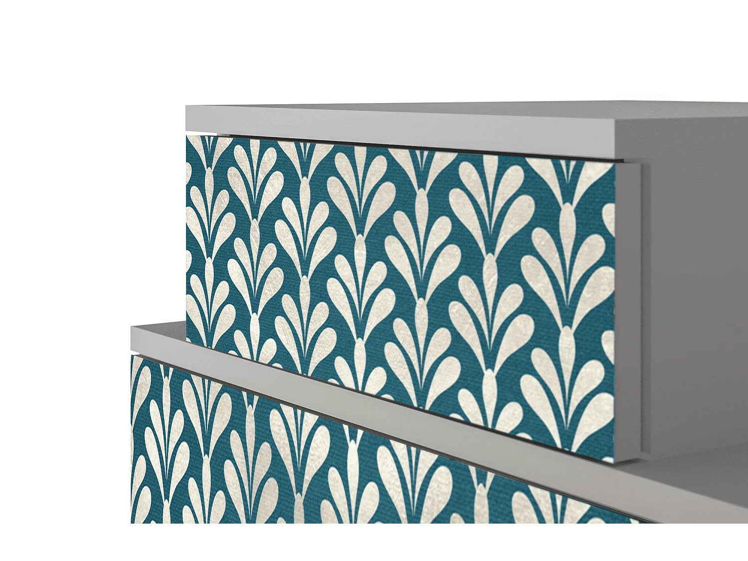 Criado-mudo - 58х58х41 cm - NS1 - Milky Tears, Cinza