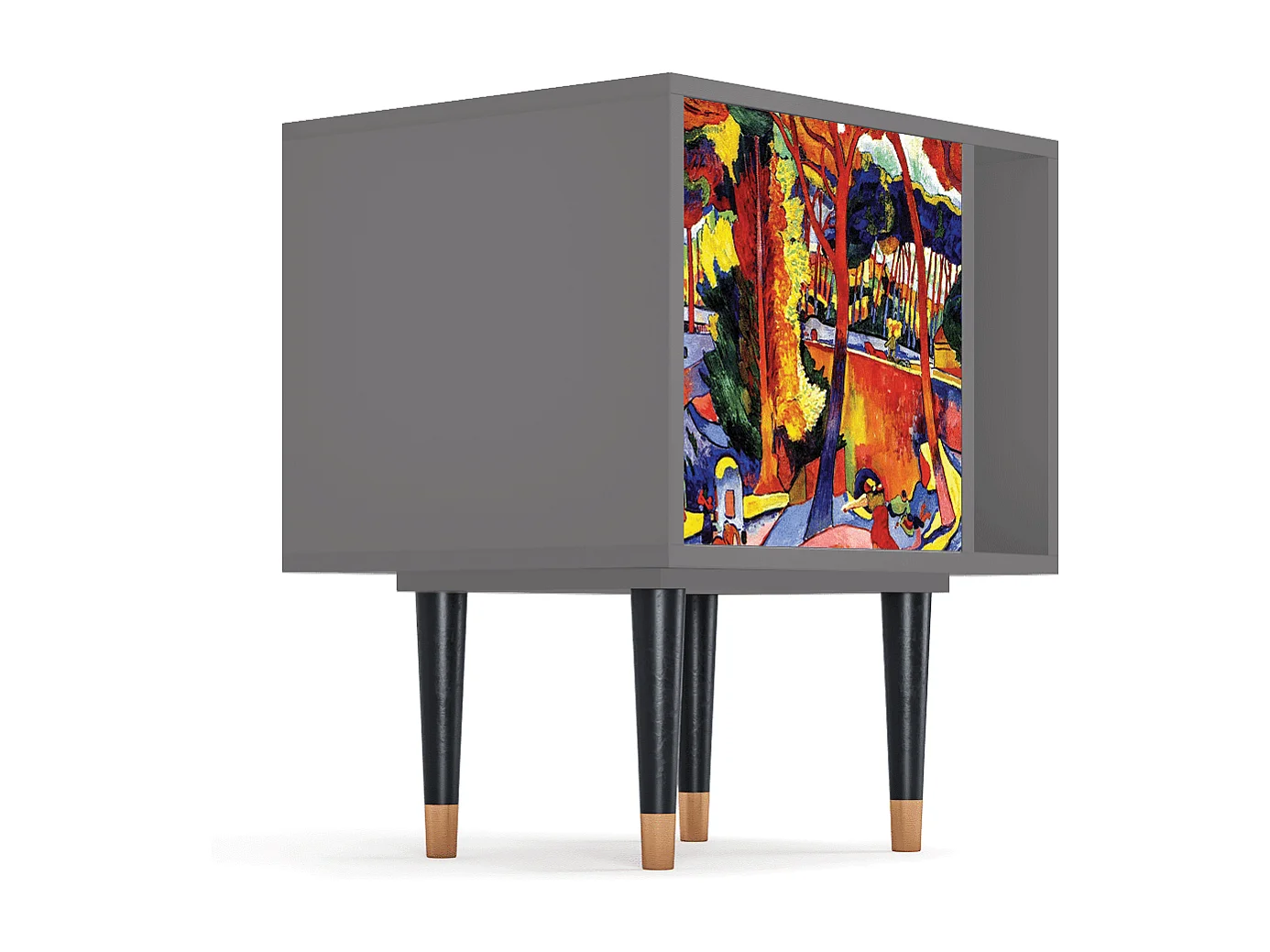 Table de nuit - 57х69х48 cm - S2 - The Turning Road, Gris