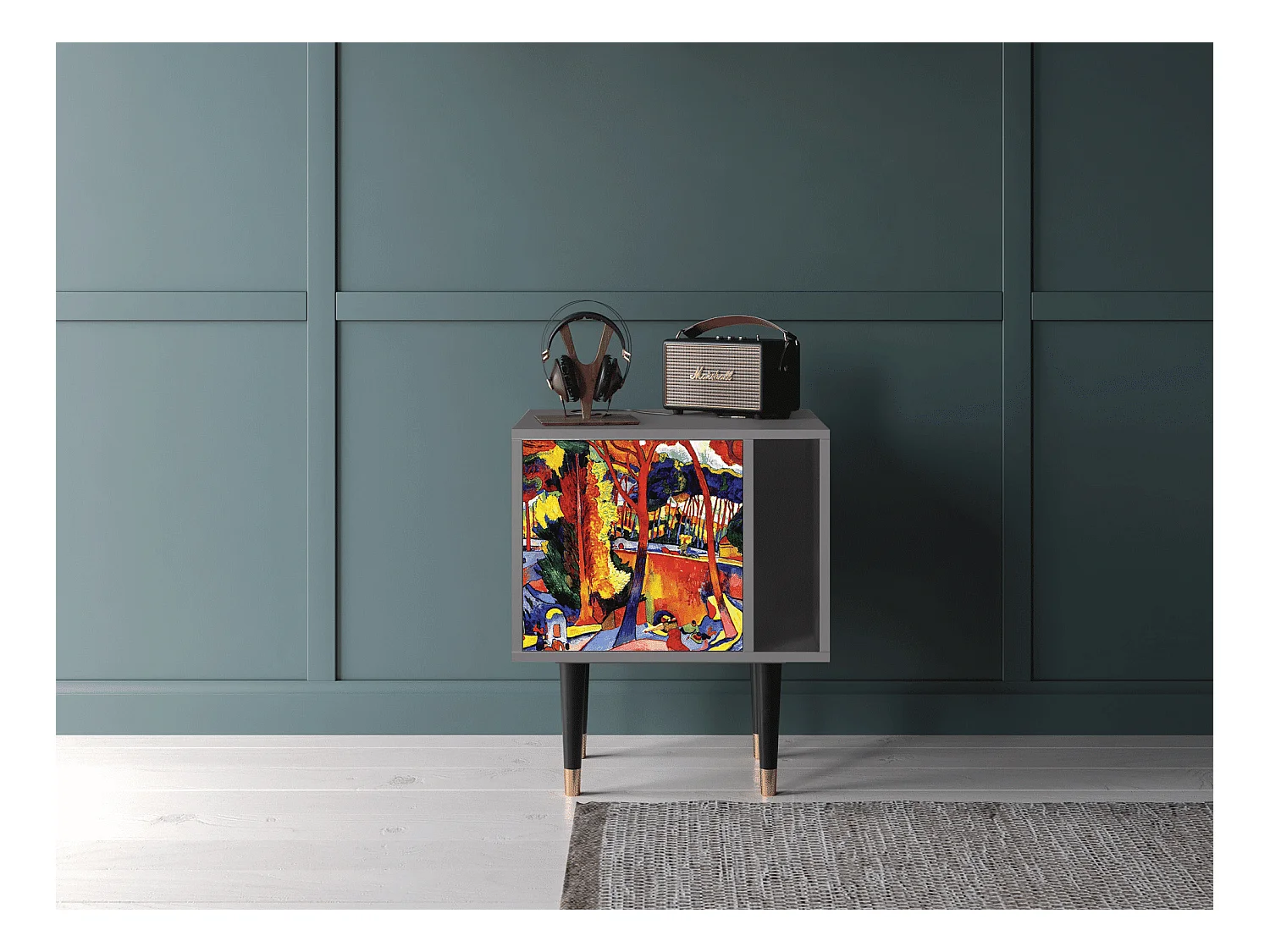 Nachttisch - 57х69х48 cm - S2 - The Turning Road, Grau