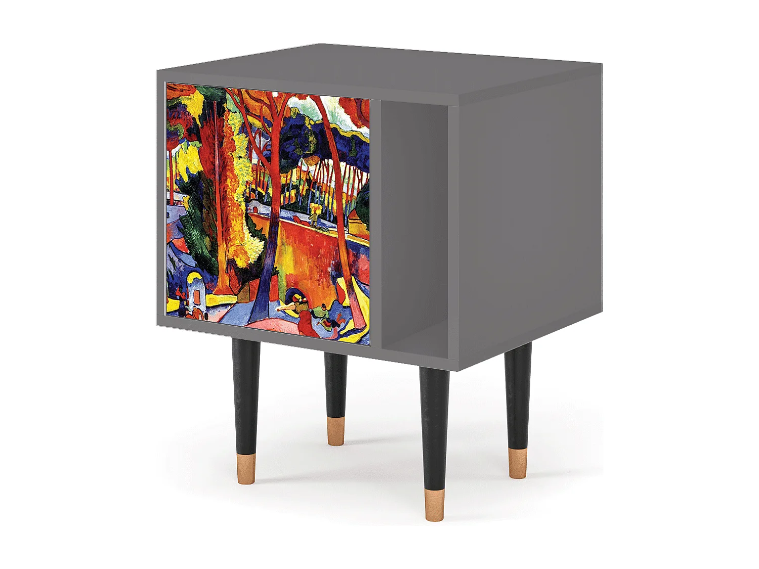 Table de nuit - 57х69х48 cm - S2 - The Turning Road, Gris