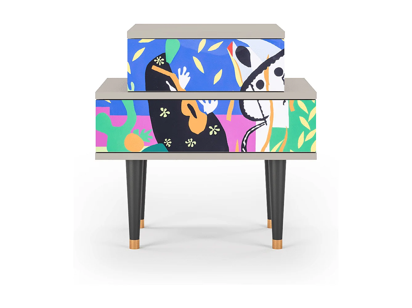 Mesita de noche - 58х58х41 cm - NS1 - La Tristesse du Roi, Arena