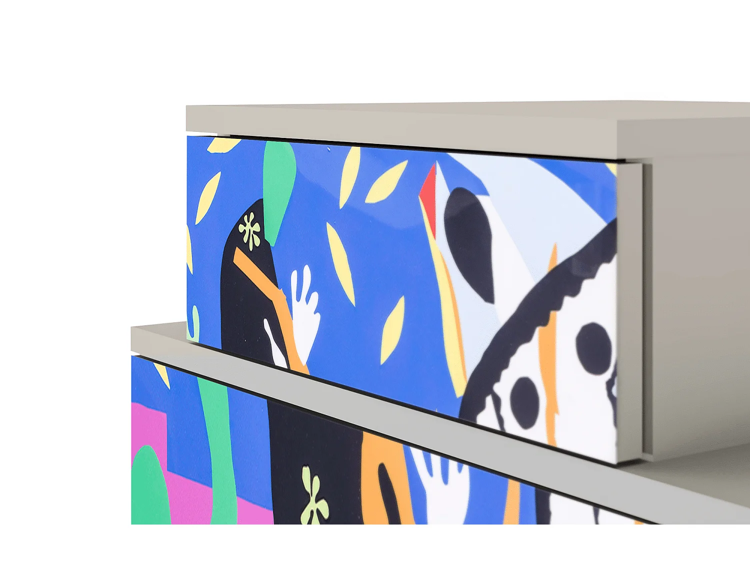 Mesita de noche - 58х58х41 cm - NS1 - La Tristesse du Roi, Arena