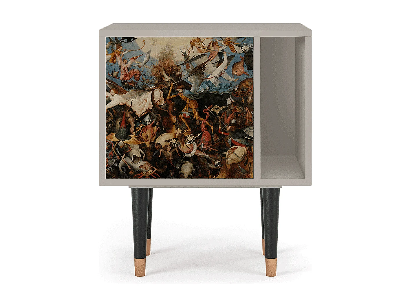 Stolik nocny - 57х69х48 cm - S2 - The Fall, Piaskowy