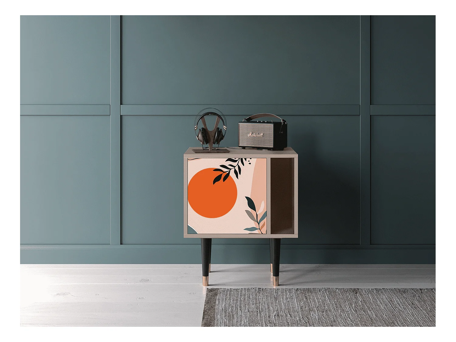 Table de nuit - 57х69х48 cm - S2 - Artwork, Latte