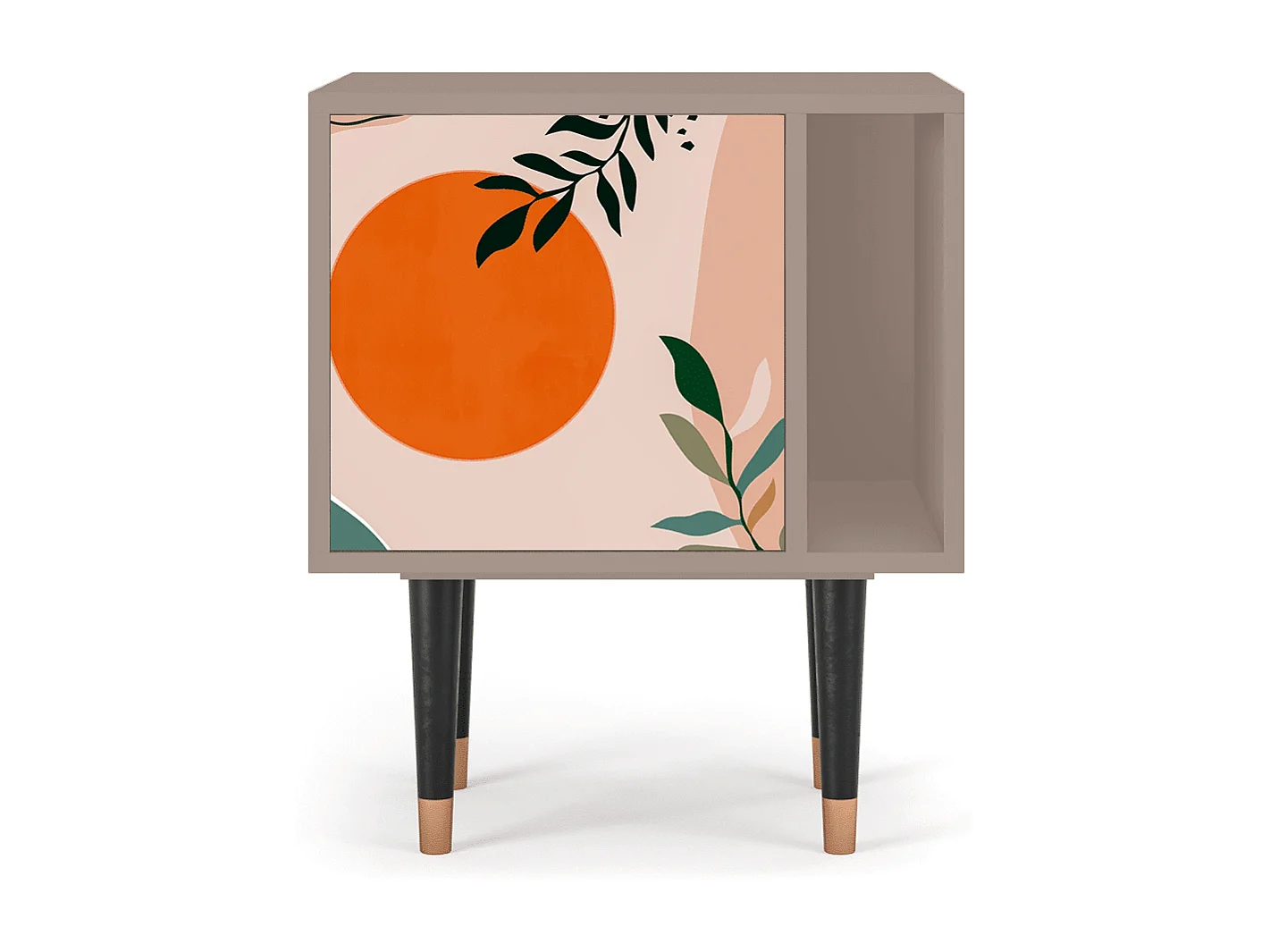 Stolik nocny - 57х69х48 cm - S2 - Artwork, Latte