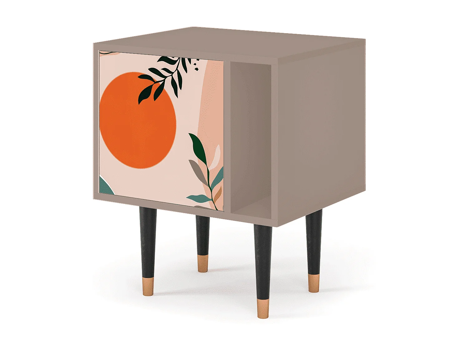 Stolik nocny - 57х69х48 cm - S2 - Artwork, Latte