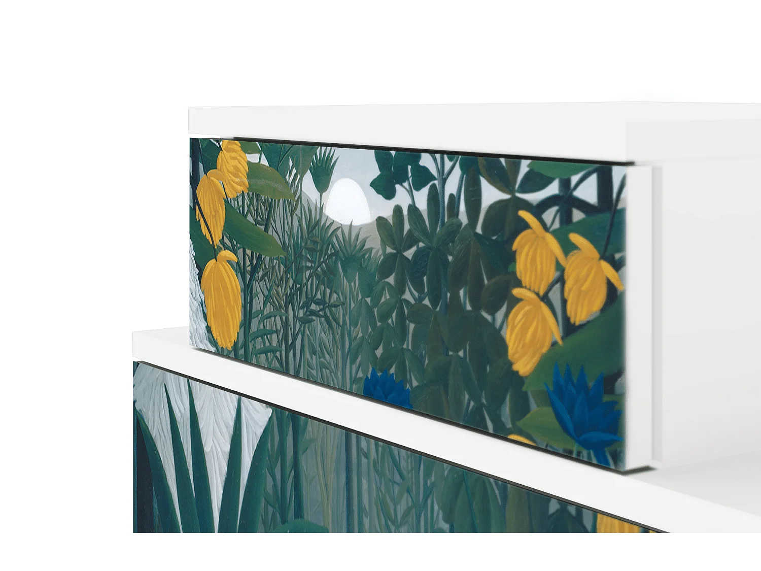 Comodino - 58х58х41 cm - NS1 - The Repast of the Lion, Bianco