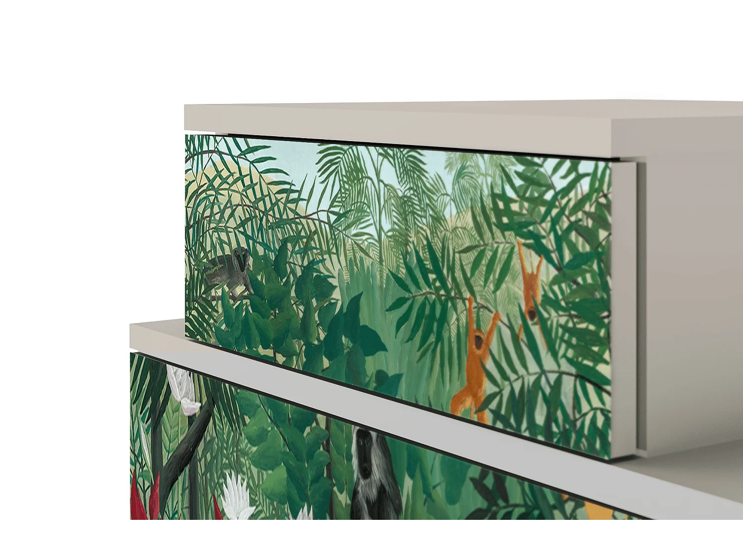 Criado-mudo - 58х58х41 cm - NS1 - Jungles in Paris, Areia