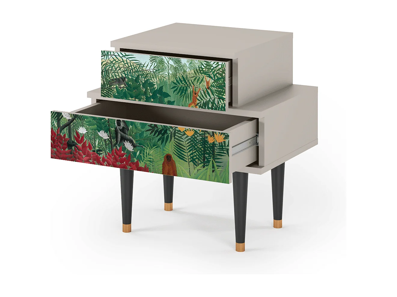 Criado-mudo - 58х58х41 cm - NS1 - Jungles in Paris, Areia