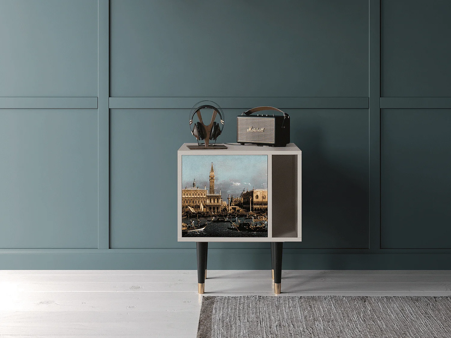 Stolik nocny - 57х69х48 cm - S2 - The Bucintoro, Piaskowy