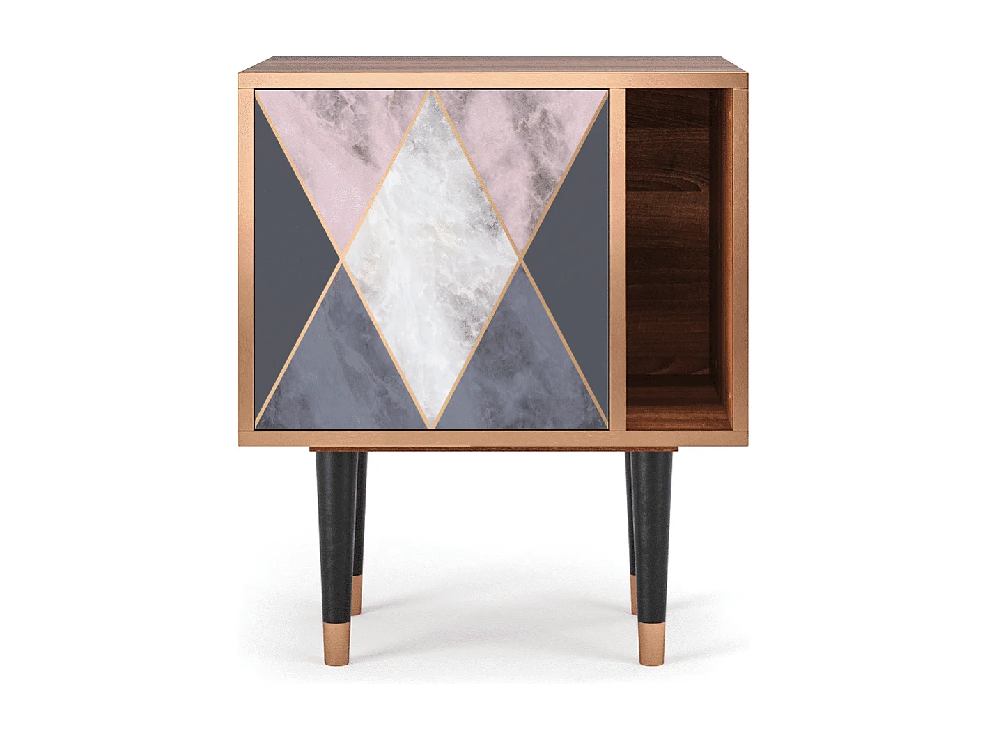 Table de nuit - 57х69х48 cm - S2 - Ideal Harmony, Noyer