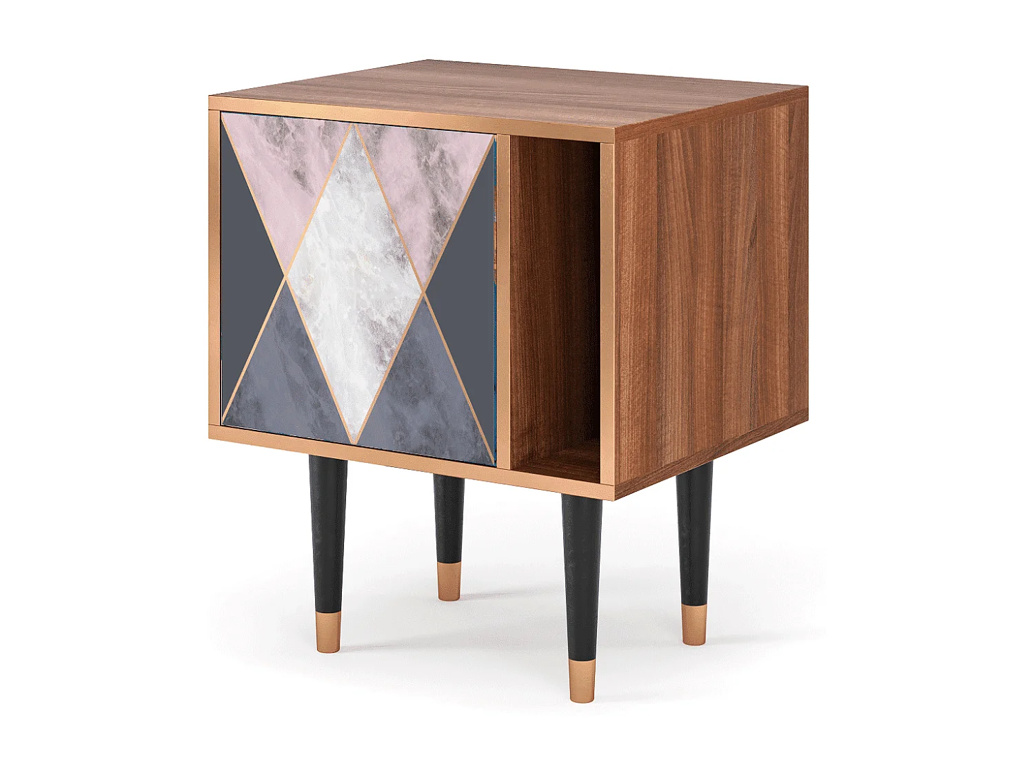 Table de nuit - 57х69х48 cm - S2 - Ideal Harmony, Noyer