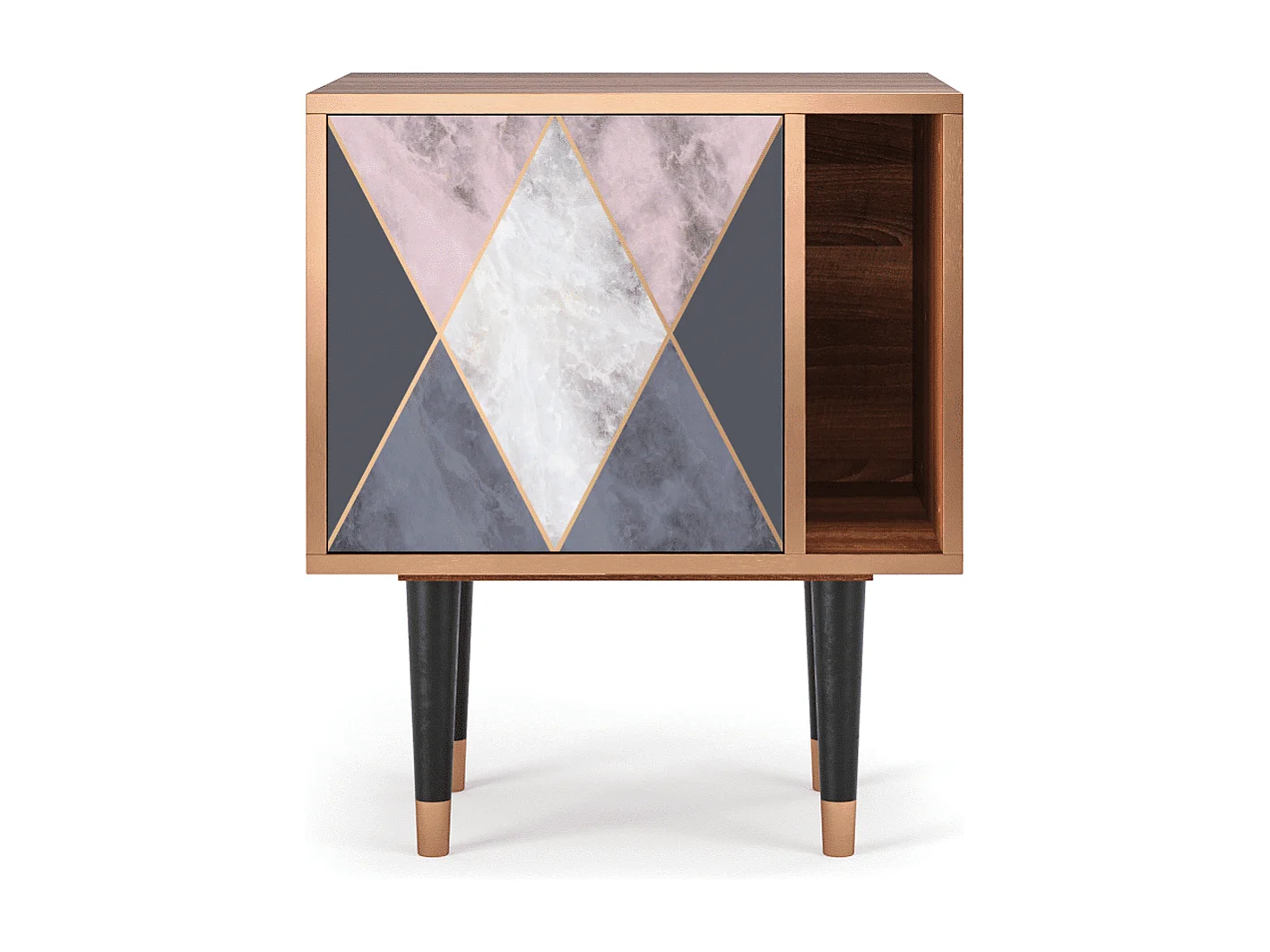 Table de nuit - 57х69х48 cm - S2 - Ideal Harmony, Noyer