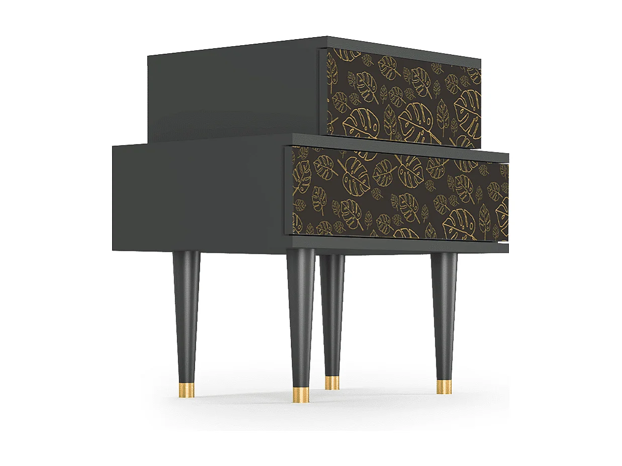 Nachttisch - 58х58х41 cm - NS1 - Fall Of The Leaves, Anthrazit