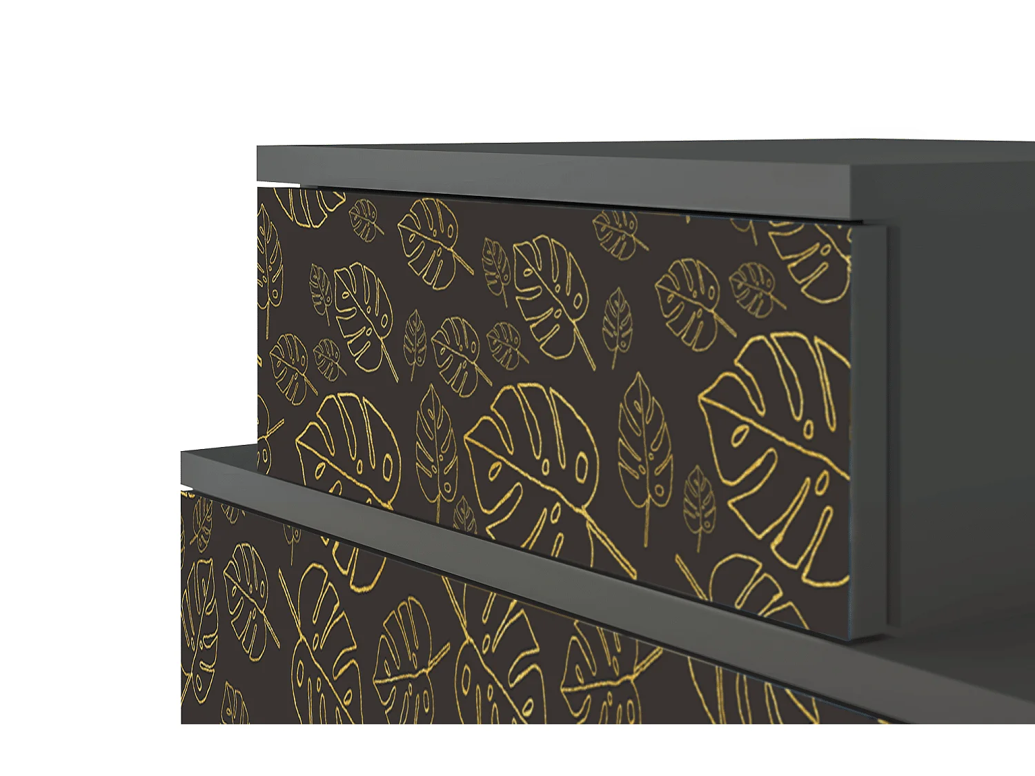 Table de nuit - 58х58х41 cm - NS1 - Fall Of The Leaves, Anthracite