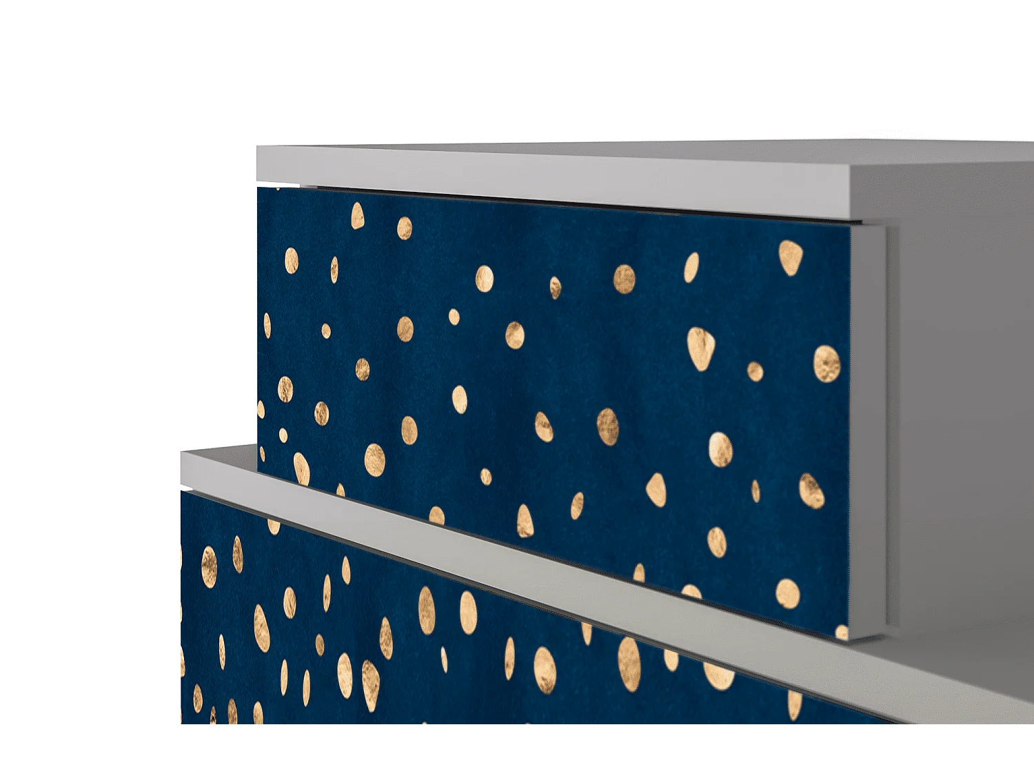 Mesita de noche - 58х58х41 cm - NS1 - Night Skies, Gris