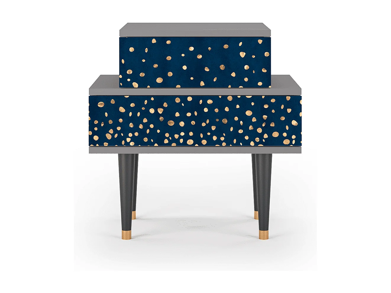 Table de nuit - 58х58х41 cm - NS1 - Night Skies, Gris