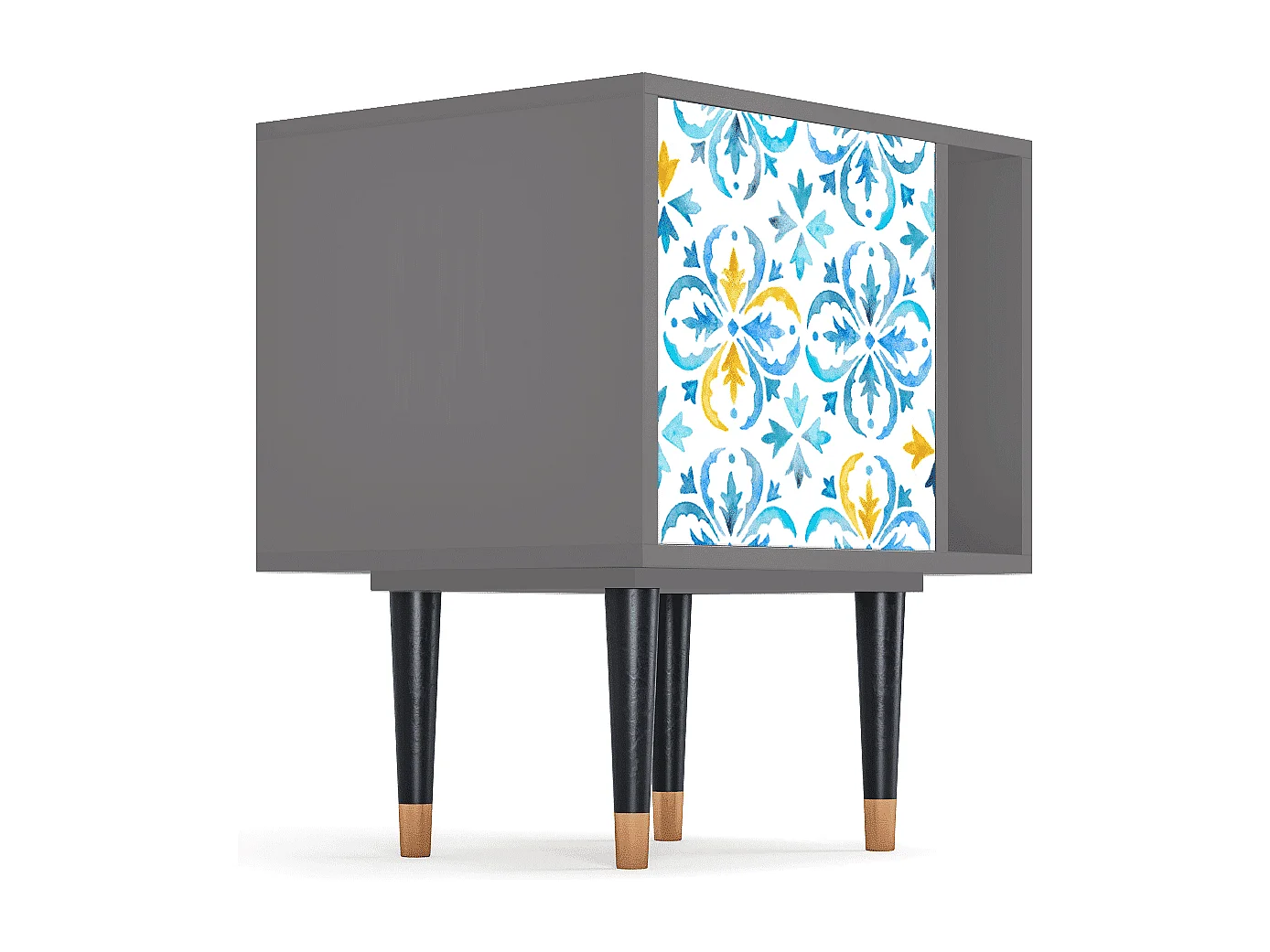 Table de nuit - 57х69х48 cm - S2 - Lisbon Flover, Gris