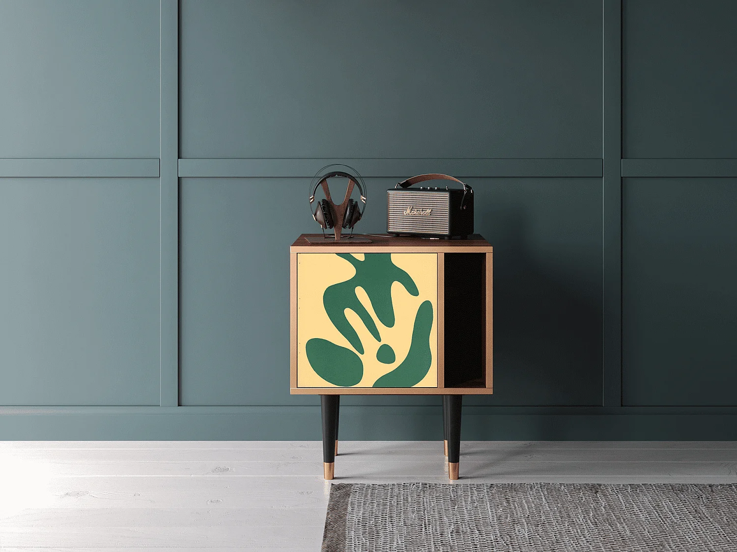 Stolik nocny - 57х69х48 cm - S2 - Constellations by Arp, Orzech