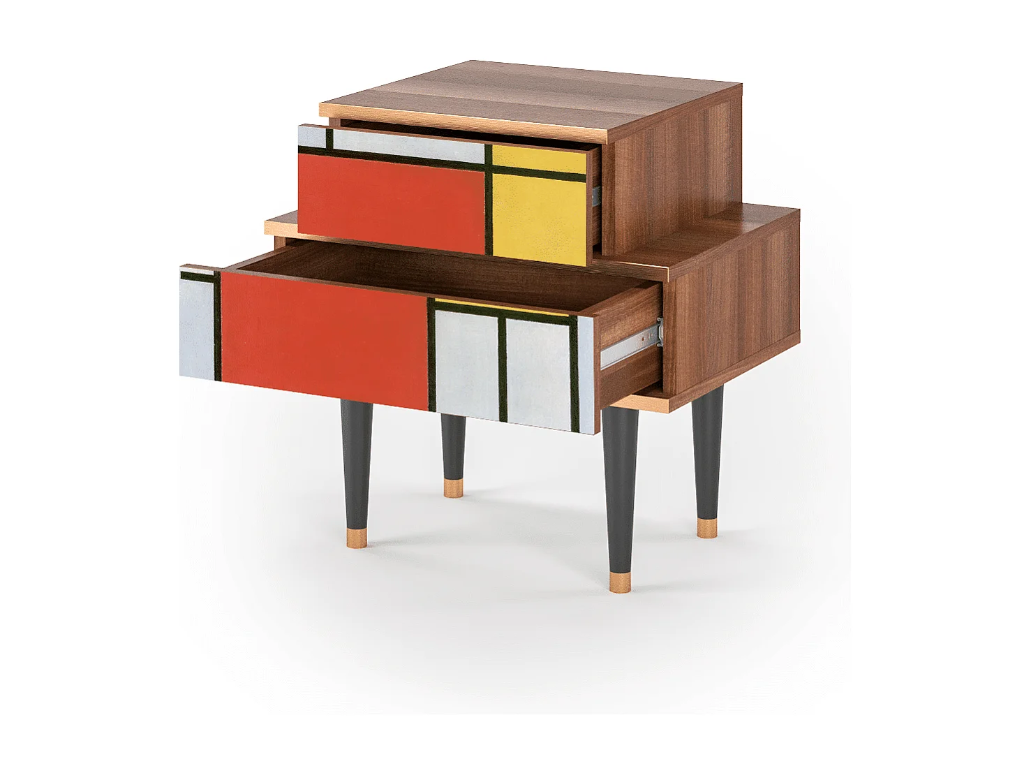 Nachtkastje - 58х58х41 cm - NS1 - Composition, Walnoot