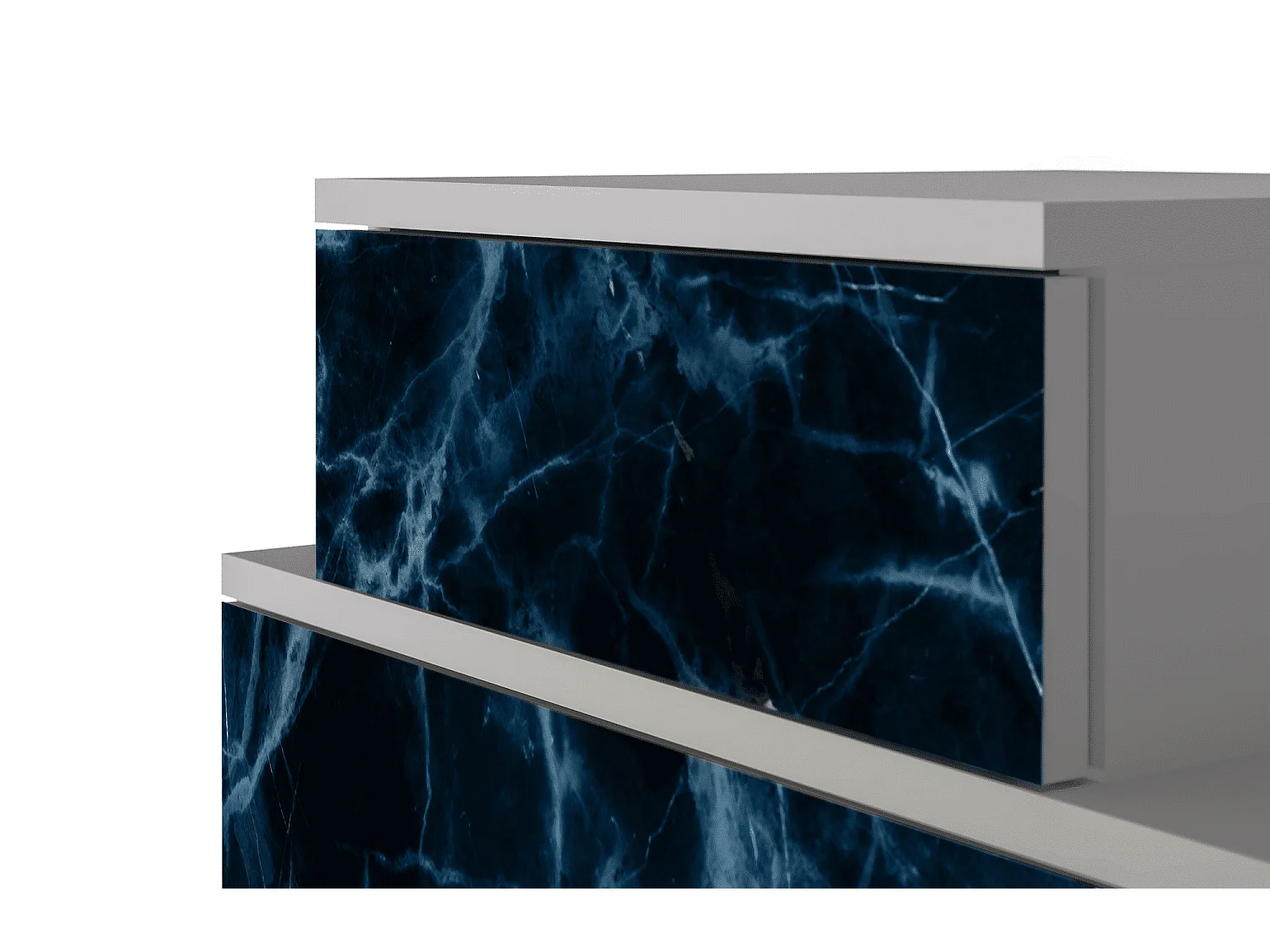 Nachtkastje - 58х58х41 cm - NS1 - Deep Ocean, Grijs