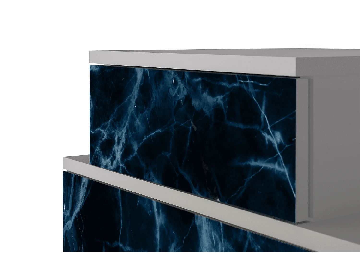 Table de nuit - 58х58х41 cm - NS1 - Deep Ocean, Gris