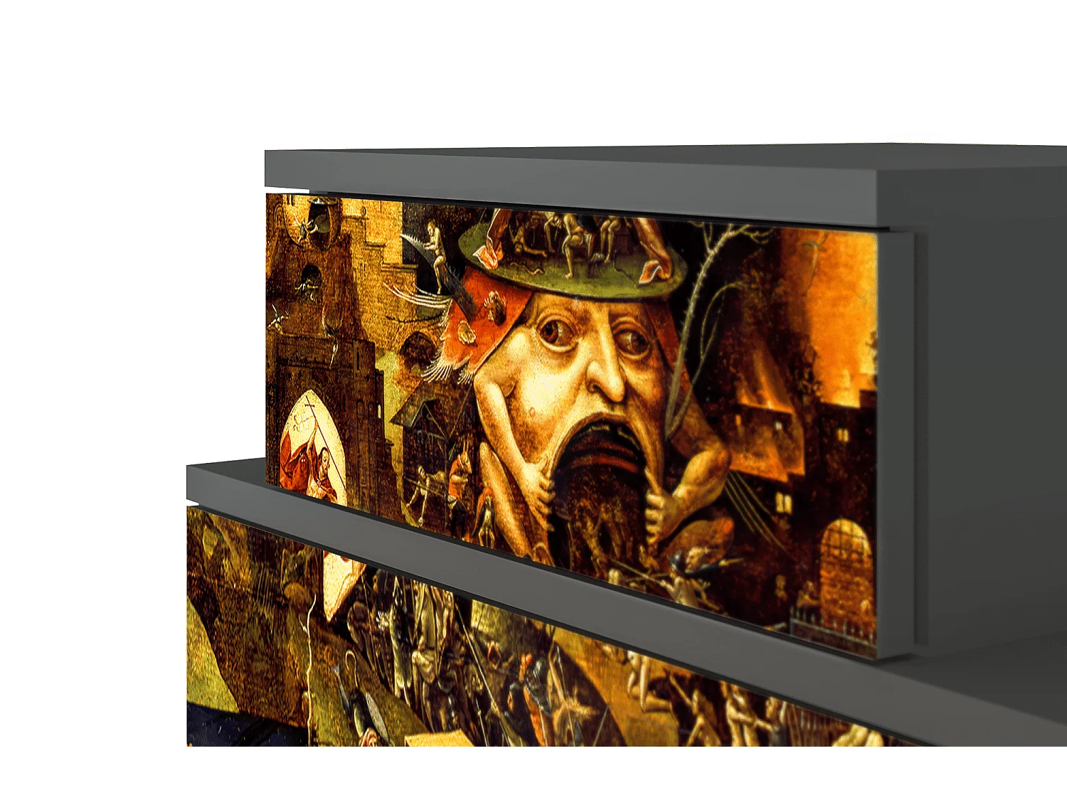 Table de nuit - 58х58х41 cm - NS1 - Christ in Limbo, Anthracite