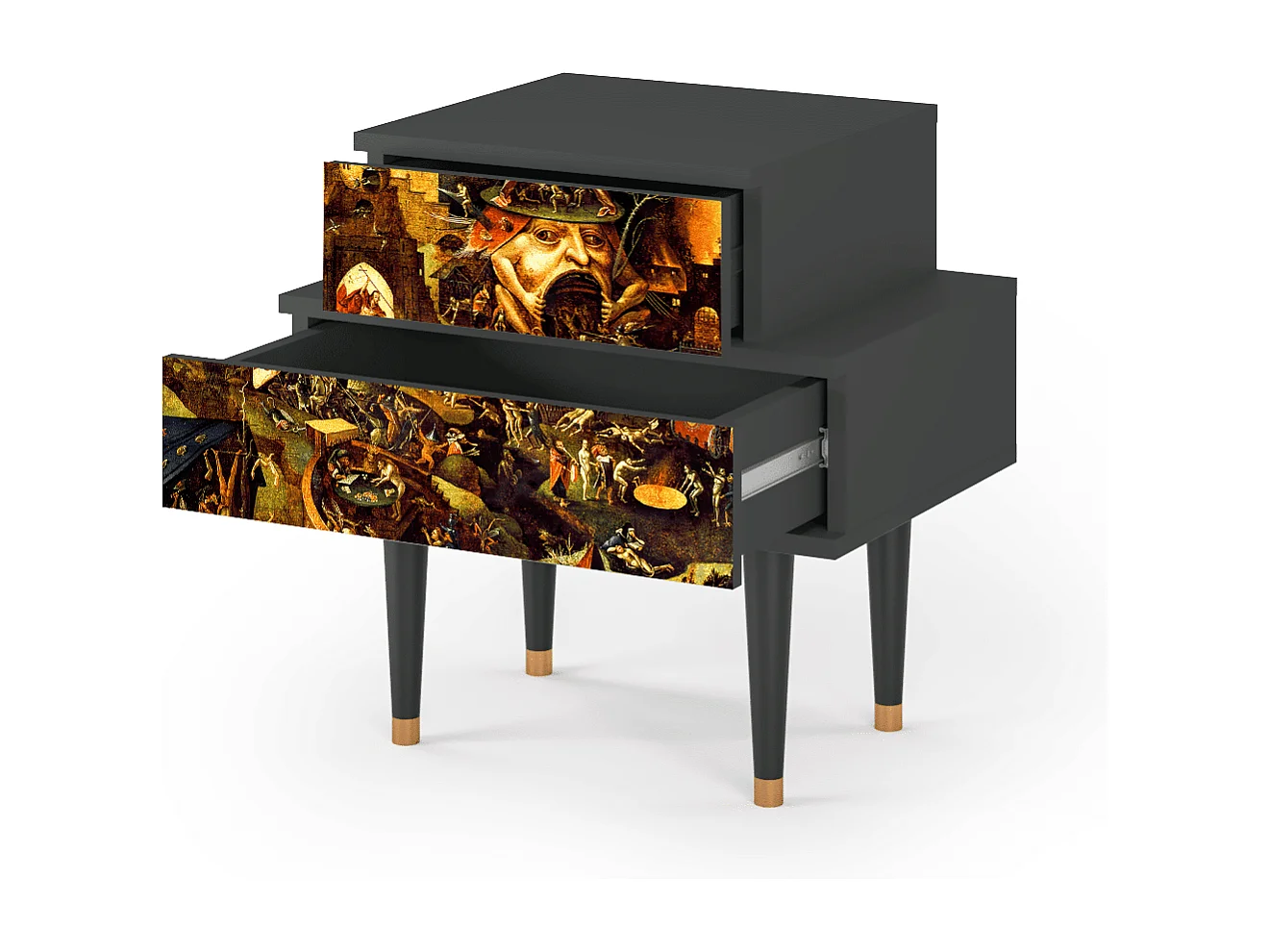 Table de nuit - 58х58х41 cm - NS1 - Christ in Limbo, Anthracite