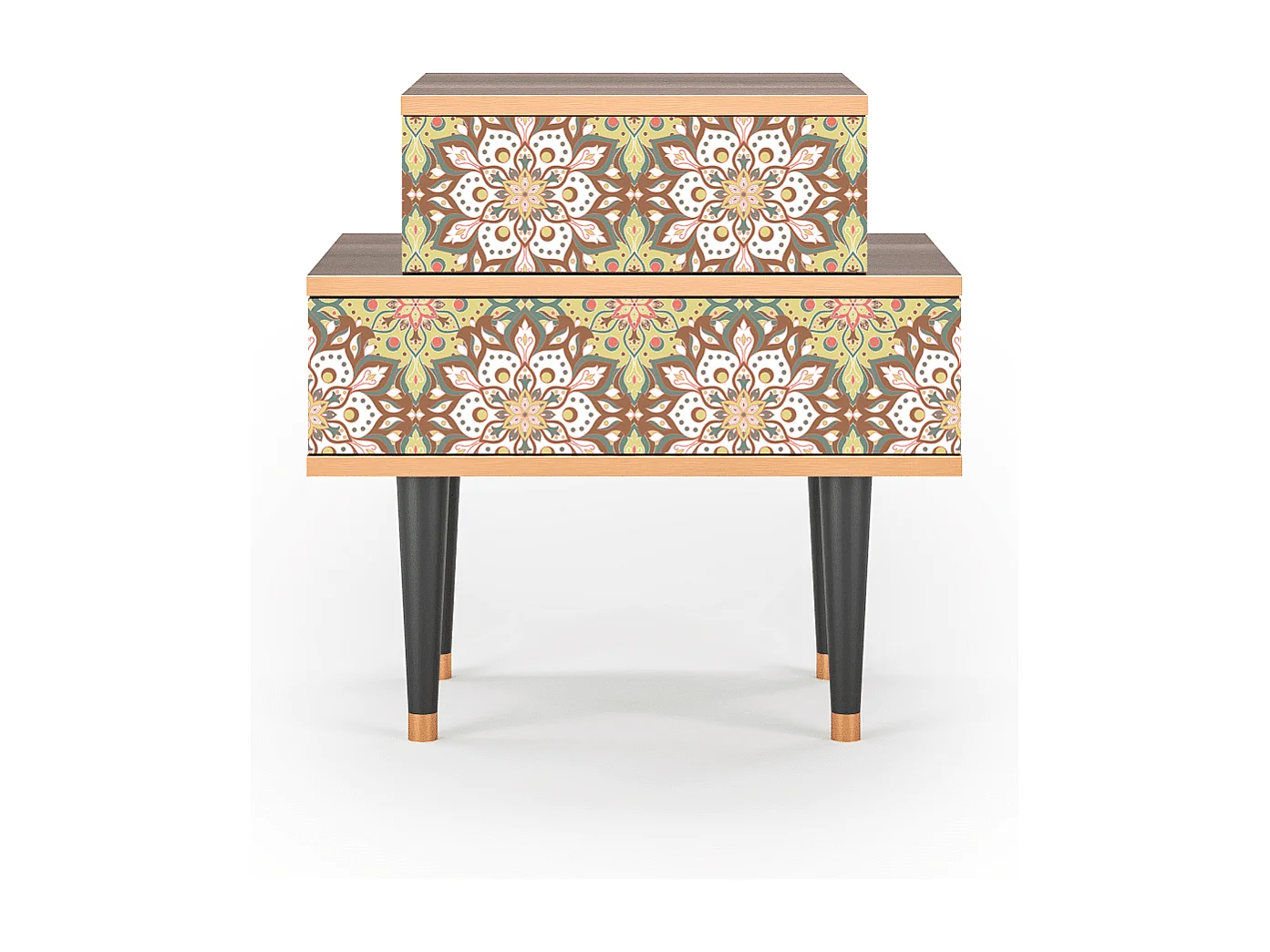 Table de nuit - 58х58х41 cm - NS1 - Chinese Tea, Noyer