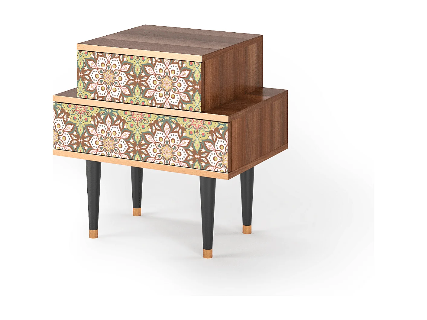 Table de nuit - 58х58х41 cm - NS1 - Chinese Tea, Noyer