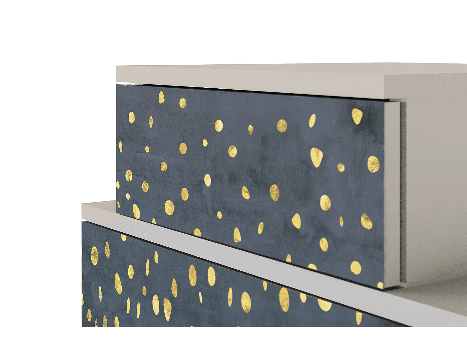 Table de nuit - 58х58х41 cm - NS1 - Foggy Lights, Sable