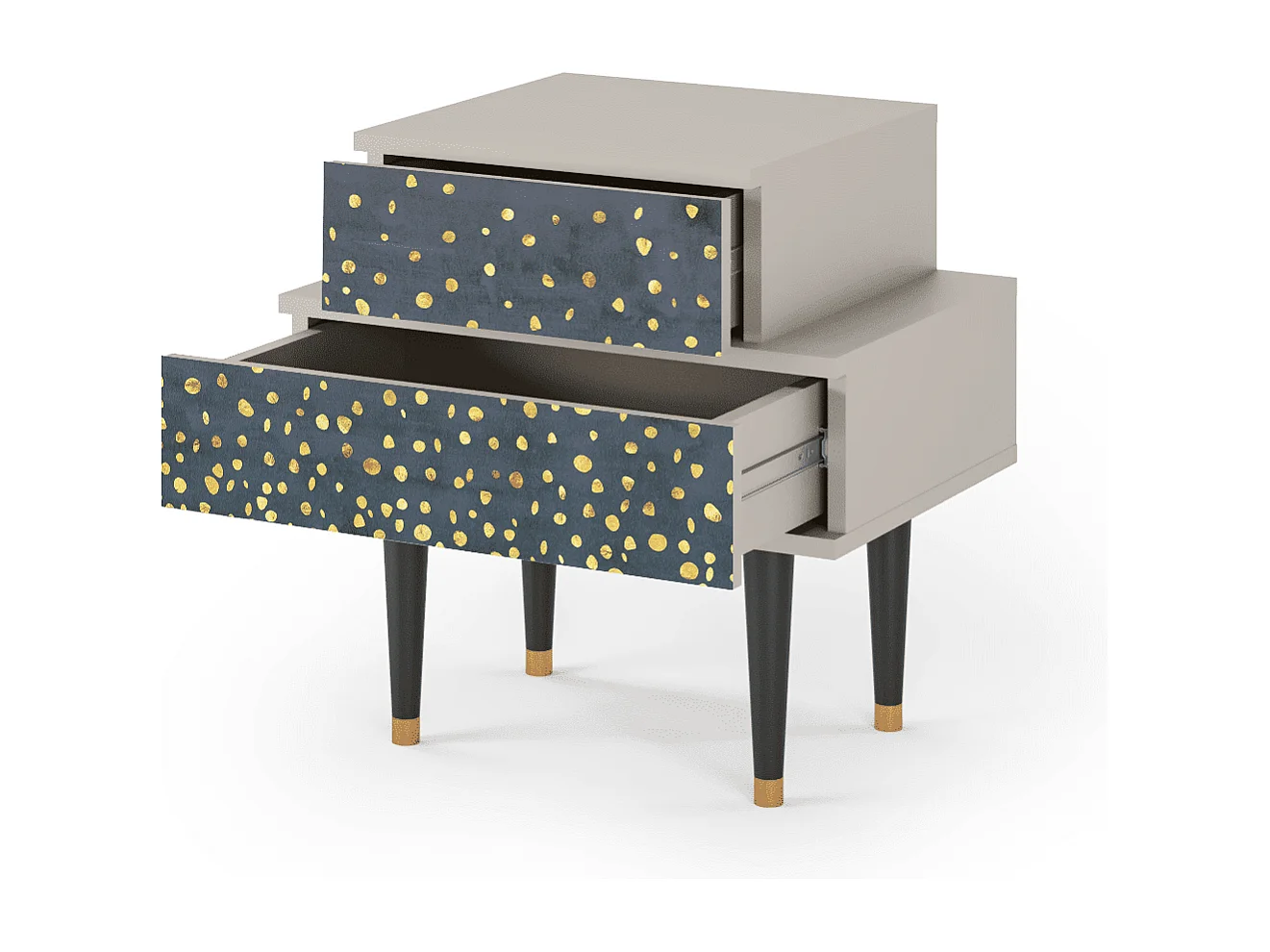 Table de nuit - 58х58х41 cm - NS1 - Foggy Lights, Sable