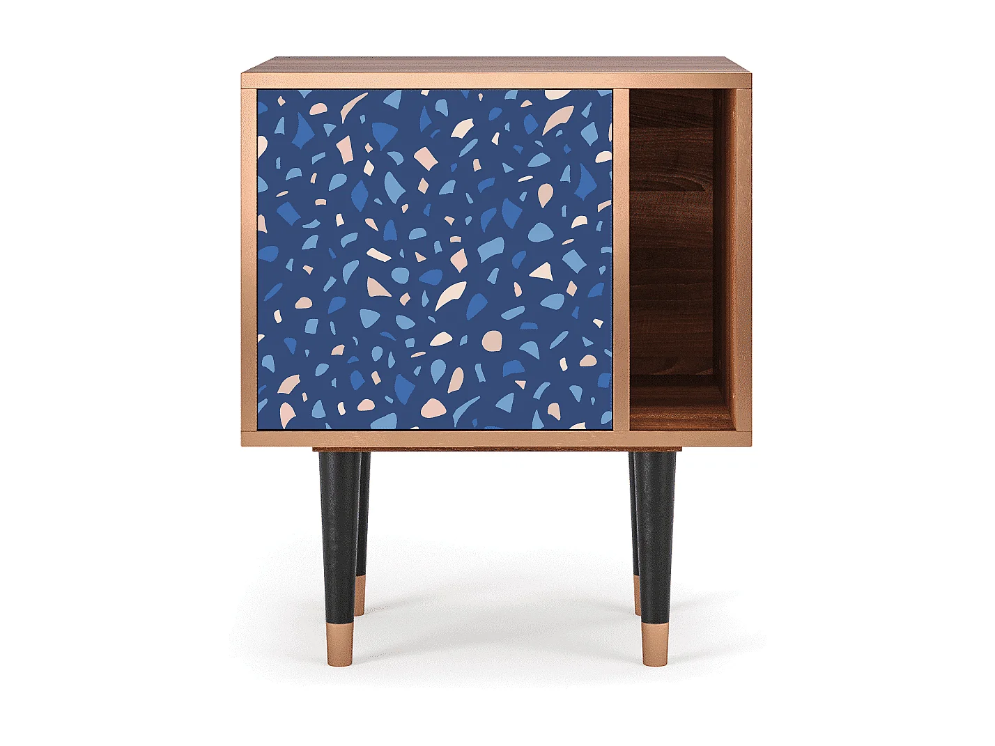 Mesita de noche - 57х69х48 cm - S2 - Soap Whirpool, Nogal