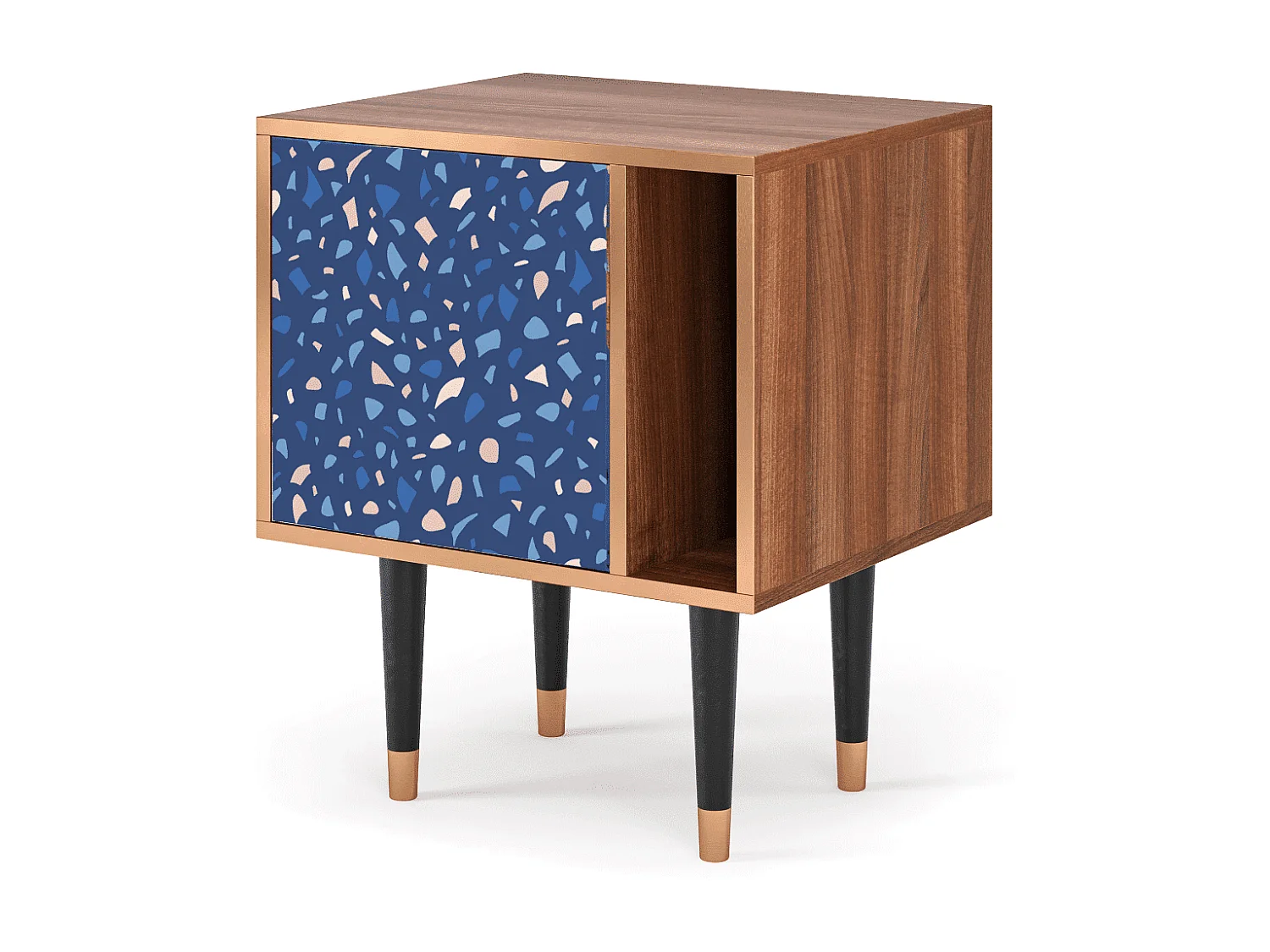 Mesita de noche - 57х69х48 cm - S2 - Soap Whirpool, Nogal