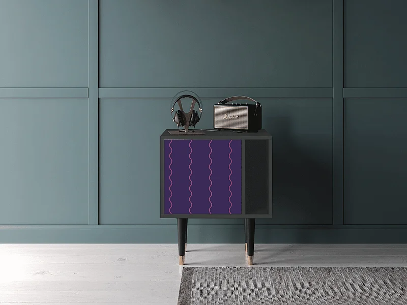 Stolik nocny - 57х69х48 cm - S2 - Grape Maccaroni, Antracyt